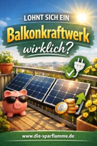 Balkonkraftwerk lohnt sich Geld sparen
