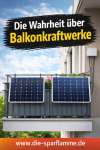 Balkonkraftwerk lohnt sich Strom sparen