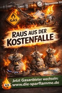 Gasanbieter wechseln Kosten einsparen