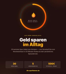 Geld sparen mit Sparflamme