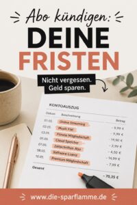 Spartipps Abos kündigen und Abofallen erkennen
