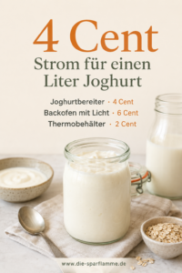 Joghurt selber machen Kosten