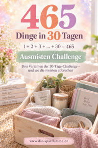 Ausmisten Challenge lernen