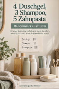 Badezimmer ausmisten Checkliste