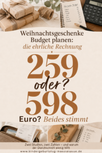 Weihnachtsgeschenke Budget Rechnung